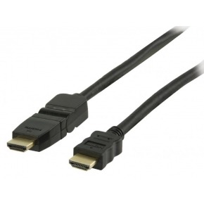 Cable HDMI Negro Conector Girable 1m