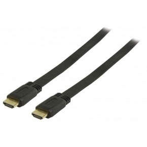 Cable HDMI plano Negro de 2m