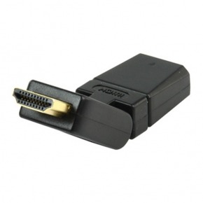 Adaptador HDMI macho - HDMI hembra giratorio + rotatorio