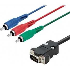 Cable RGB 3xRCA-M a VGA 15m