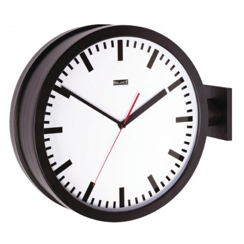 Balance double-sided wall clock 38 cm