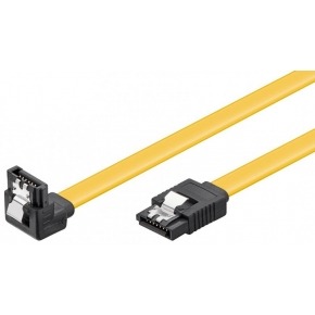 Datos SATA III 6Gb bloq. 90º Amarillo 0,50m
