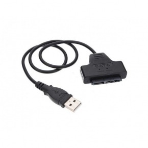 Cable USB 2 a SATA para disco 2.5 y de 1.8 con conexion de corriente de 9 pin