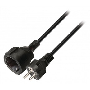 Cable alimentación Schuko M/H recto 2m