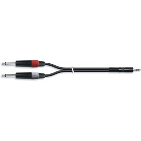 Cable de audio Minijack de 3.5 mm a 2 Jack 6.35 macho L/R de 3.0m