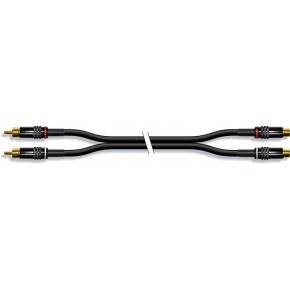 Cable de audio estereo con conectores 2 x RCA Macho en un extremo y 2 x RCA Hembra con conectores metalicos de 10 m