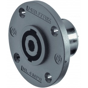 Appliance plug, Speakon Negro 4P