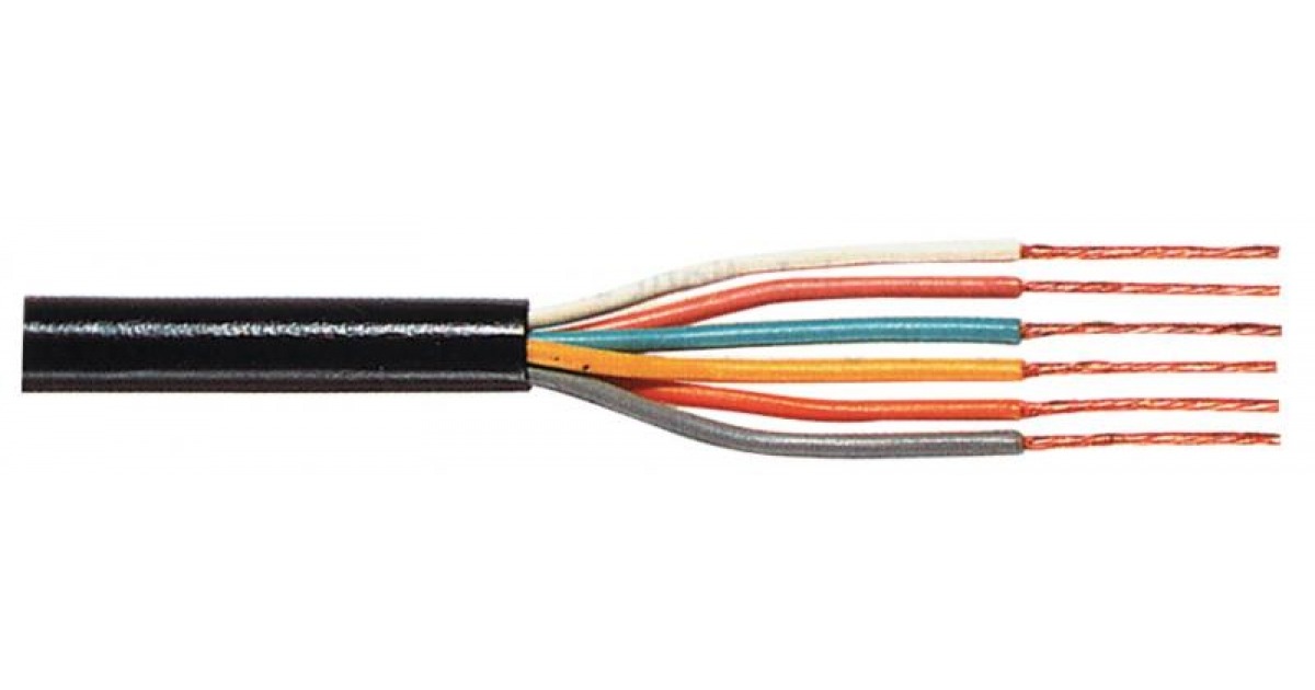 Cable de control flexible 6 x 0,25 mm2