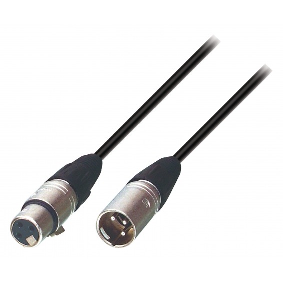 Cable de Altavoz XLR 3-pin Macho - XLR 3-pin Hembra 12.0 m Negro