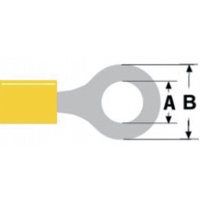 Conector Fast On 6.4 mm Hembra PVC Amarillo