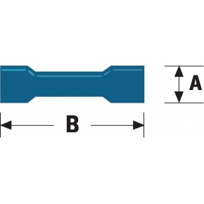 Conector Fast On 4.8 mm Hembra PVC Azul