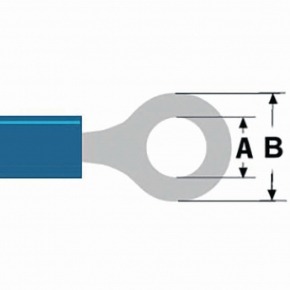 Conector Fast On 6.4 mm Hembra PVC Azul