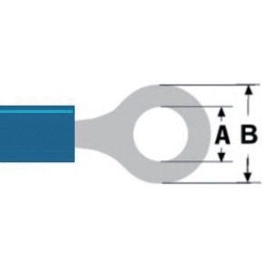 Conector Fast On 5.3 mm Hembra PVC Azul