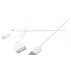 Cable De Carga Y Sincronización Sweex 3 En 1 Usb 2.0 A Macho - Micro B Macho + Adaptador Lightning