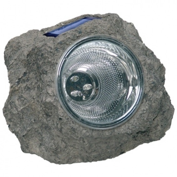 Luz LED solar en forma de roca