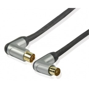 Cable de interconexión de alto rendimiento de antena coaxial en ángulo de 3.00 m