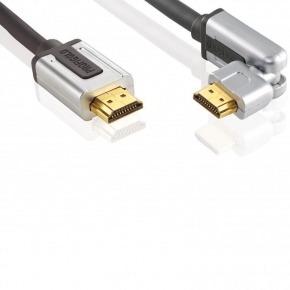 Cable rotatorio HDMI® de alta velocidad con Ethernet 1.0 m