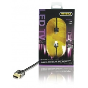 HDMI de alta velocidad por cable con conector Ethernet HDMI - HDMI Conector 2,00 m negro