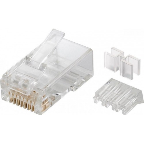 Conector RJ45 macho CAT 6A UTP con guía de IberiaPC en Conectores rj45…