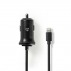 Cargador Para Coche | 2,4 A | Cable Fijo | Conector Lightning De Apple | Negro