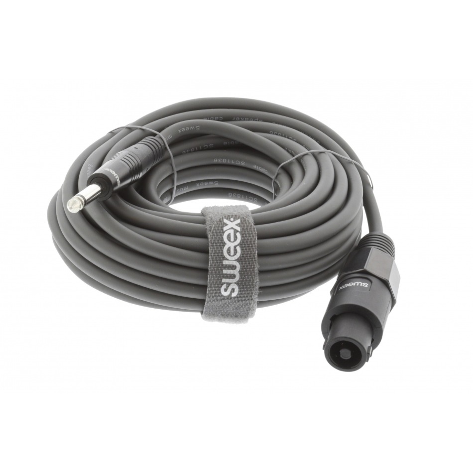 Cable de Altavoces Hembra de 2 Pines Macho de 6,35 mm y 10,0 m Gris…