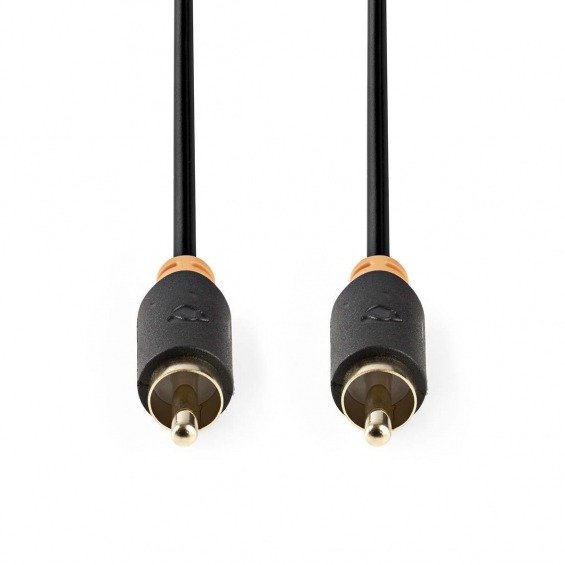 Cable de Audio Digital | RCA Macho - RCA Macho | 1,0 m | Antracita
