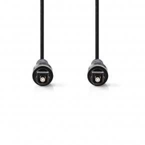 Cable de Audio Óptico | TosLink Macho - TosLink Macho | 2,0 m | Negro