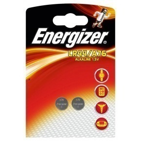 Alkaline battery A76/LR44 1.5V 2-blister