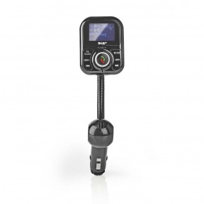 Transmisor DAB+/FM para el coche | Bluetooth® | Ranura para tarjeta microSD | Llamadas manos libres | 2 USB