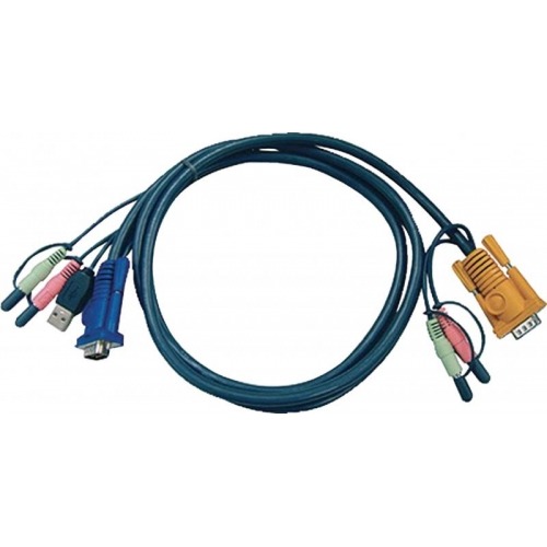 KVM special combination cable, VGA/USB/Audio 5 m