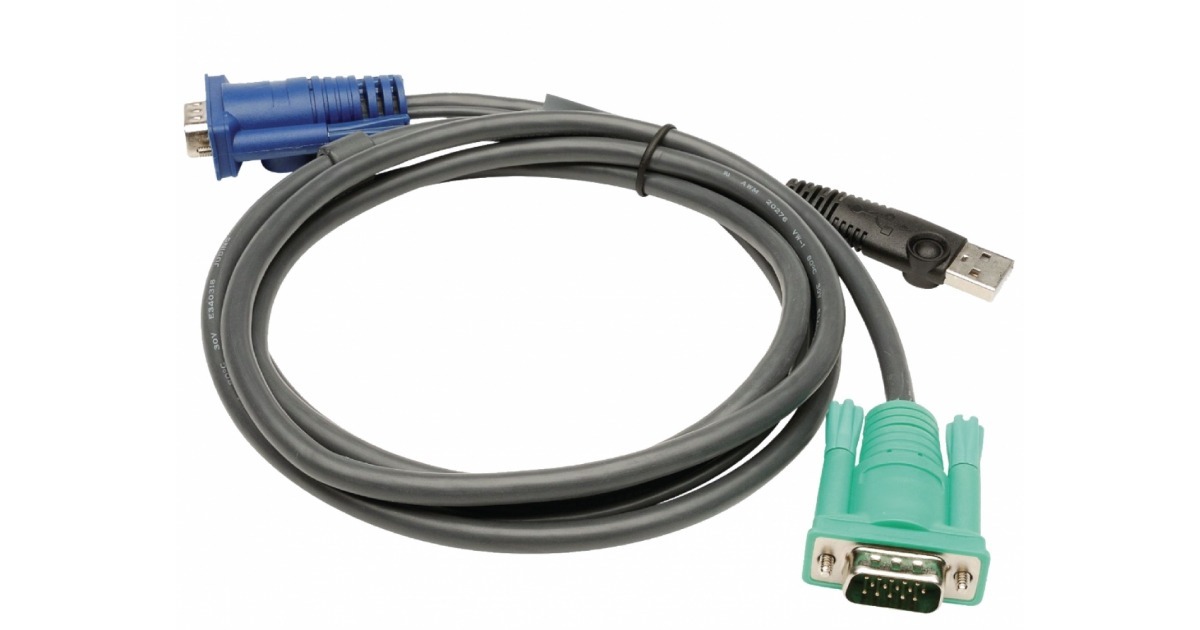 Cable KVM VGA Macho USB A Macho Aten SPHD15G 1.8 m de Aten en