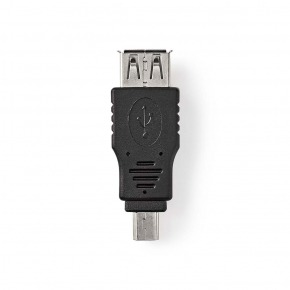 Adaptador USB 2.0 | Mini 5 Pines Macho - A Hembra | Negro