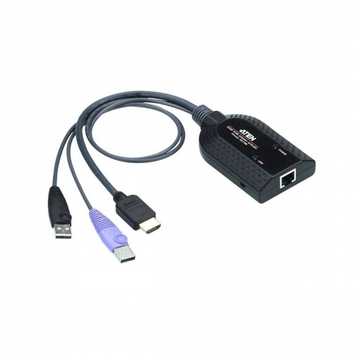 Cable Adaptador Kvm Usb Hdmi 0 25 M De Aten En Conmutadores De Senal