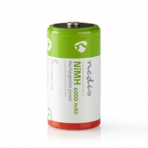 Pila C Recargable de Ni-MH | 1,2 V | 4000 mAh | 2 unidades | Estuche