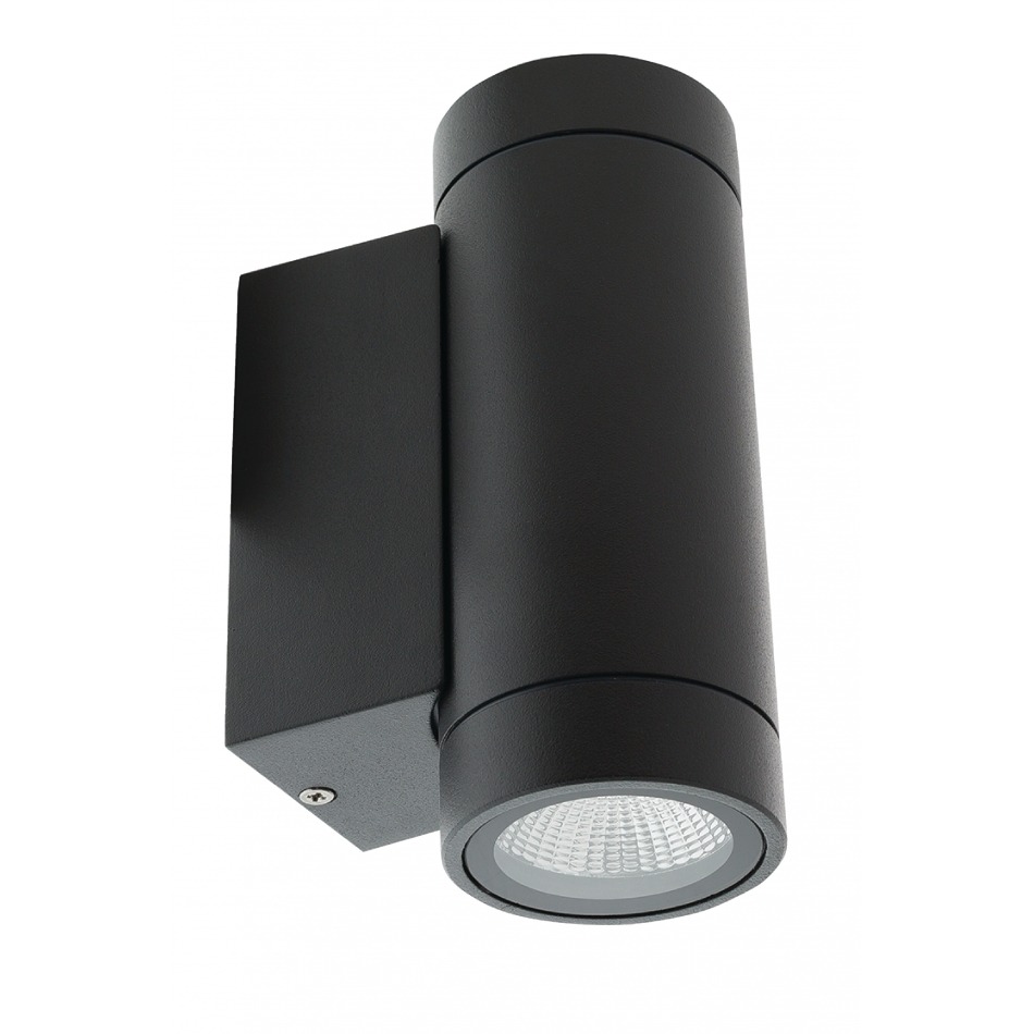 Luz de pared LED para exteriores de diseño redondo y color antracita…