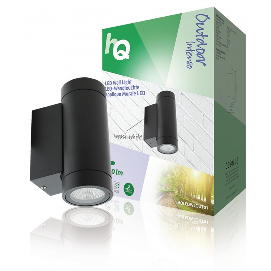 Luz de pared LED para exteriores de diseño redondo y color antracita…