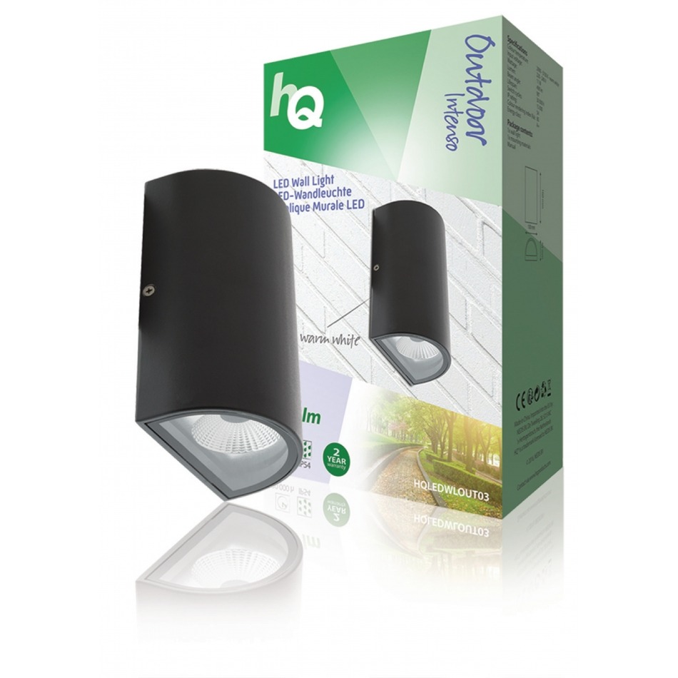 Luz de pared LED para exteriores de diseño ovalado y color antracita…