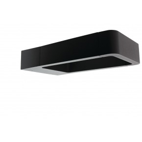 Luz LED de pared/suelo para exteriores de diseño cuadrado de grandes dimensiones y color antracita