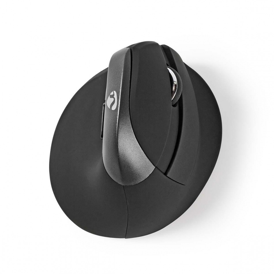 Ergonomic Wireless Mouse Mini 1600 DPI 6-Button Black de Nedis en Ratones…