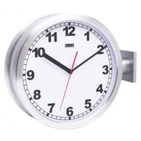 Double sided station clock
