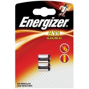 Alkaline battery A11 6V 2-blister
