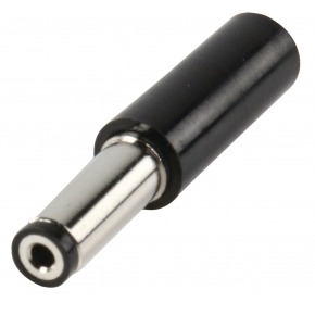 Conector de Corriente Macho PVC Negro