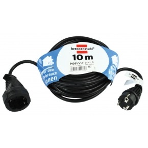 Cable de Extensión Schuko Macho - Schuko Hembra 10.0 m Negro