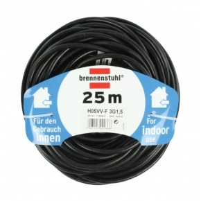 Cable de Extensión Schuko Macho - Schuko Hembra 25.0 m Negro