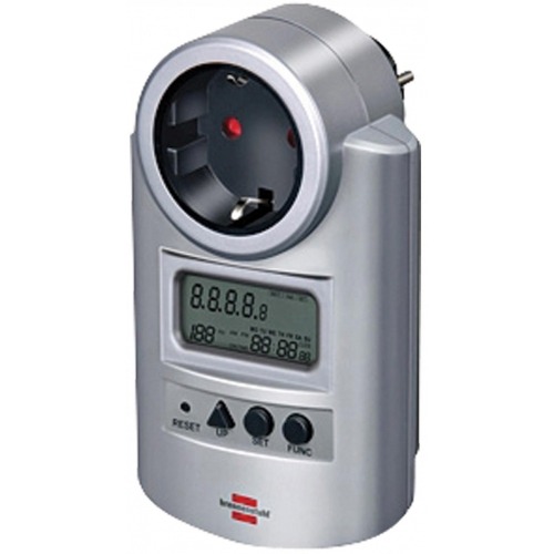 Medidor de potencia con funciones de medición y de reloj