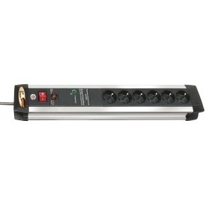 Zócalo de Extensión contra Sobretensiones Premium-Protect-Line 6-Way3.00 m - Contacto Protector
