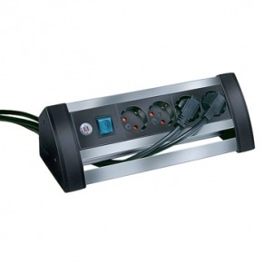 REGLETA CON CUATRO TOMAS E INTERRUPTOR
