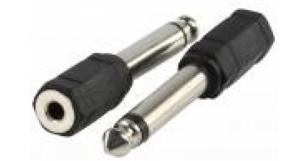 Adaptador Jack 6,35mm mono macho a Mini Jack 3,5mm mono hembra dorado… Adaptador Jack 6,35mm mono macho a Mini Jack 3,5mm mono hembra dorado…