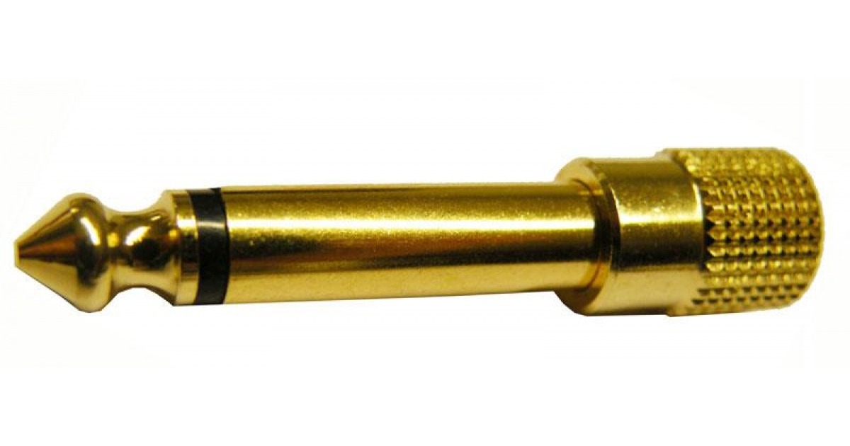 Adaptador Jack 6,35mm mono macho a Mini Jack 3,5mm mono hembra dorado… Adaptador Jack 6,35mm mono macho a Mini Jack 3,5mm mono hembra dorado…