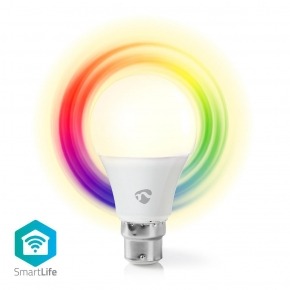 Bombilla LED Inteligente con Wi-Fi | A Todo Color y Blanco Cálido | B22